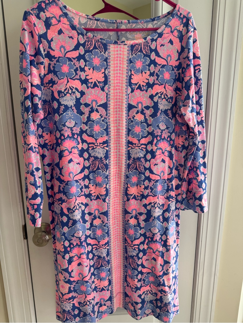 Lilly Pulitzer Marlowe Dress in Iris Blue Werk It - Picture 3 of 6